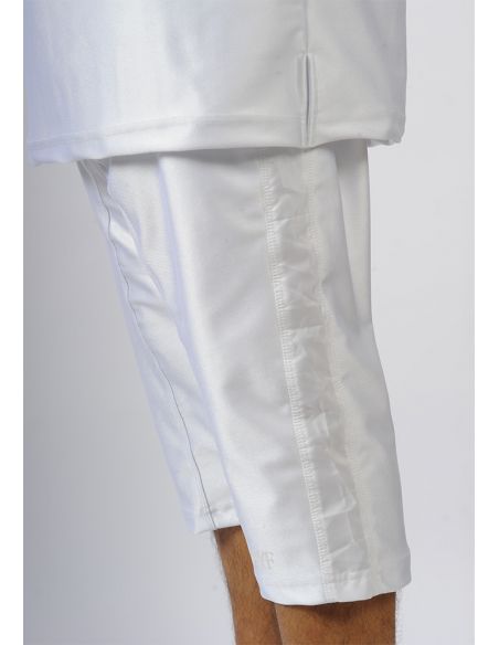 Ensemble d'été SAYF bi-matière (blanc)