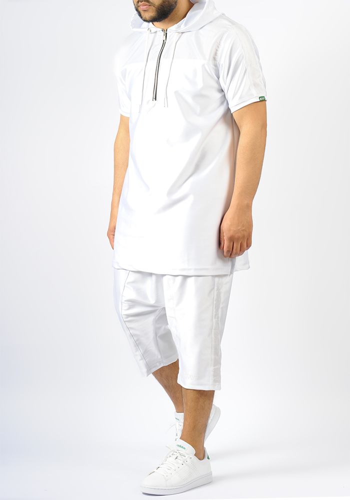 Ensemble d'été SAYF bi-matière (blanc) Ensemble d'été SAYF bi-matière (blanc)