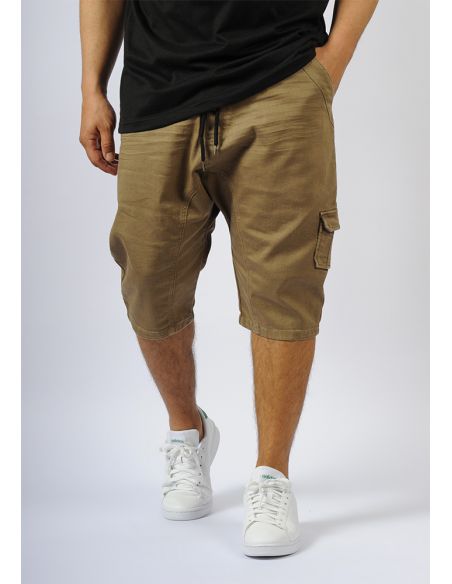 Sarouel bermuda SAYF kaki denim'