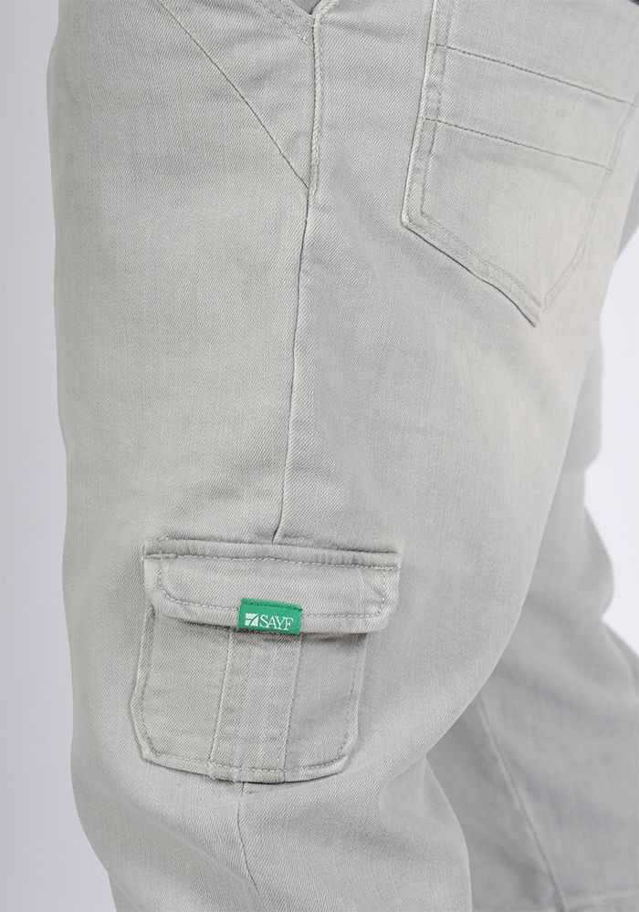 Sarouel bermuda SAYF light grey denim Sarouel bermuda SAYF light grey denim