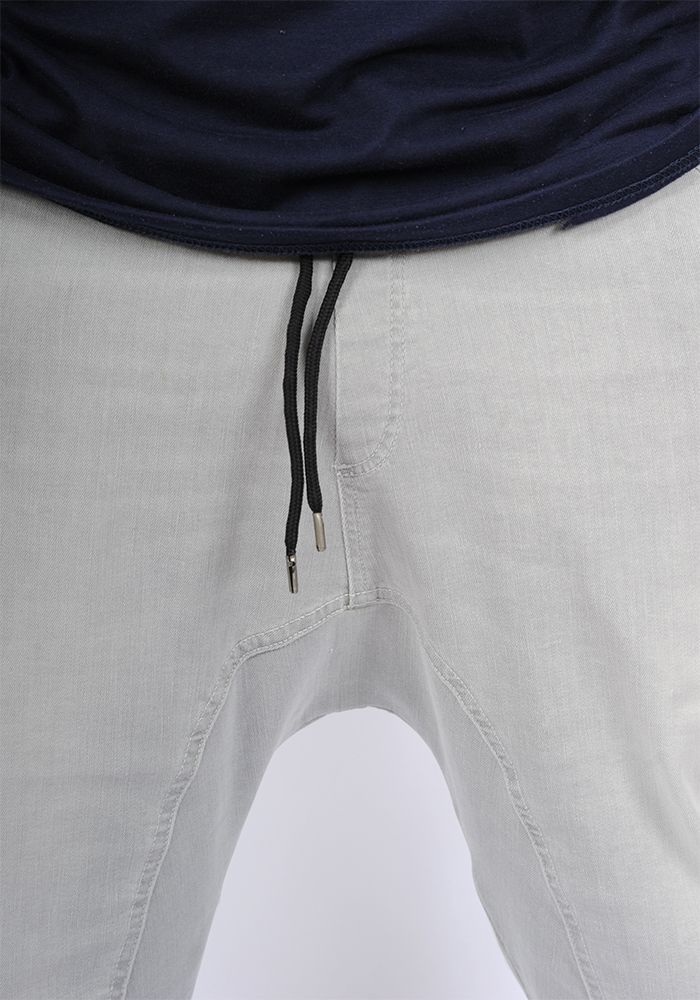 Sarouel bermuda SAYF light grey denim Sarouel bermuda SAYF light grey denim