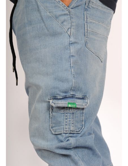 Sarouel bermuda SAYF summer denim'