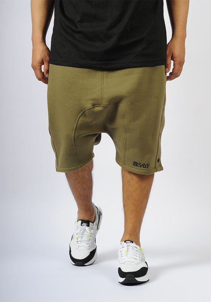 Sarouel bermuda SAYF pression (kaki) Sarouel bermuda SAYF pression (kaki)