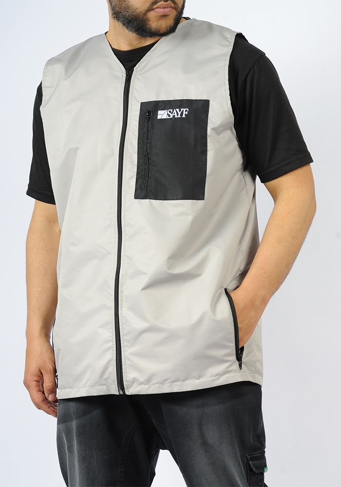 SAYF sleeveless vest (light grey)