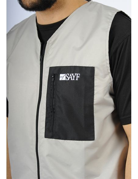 SAYF sleeveless vest (light grey)
