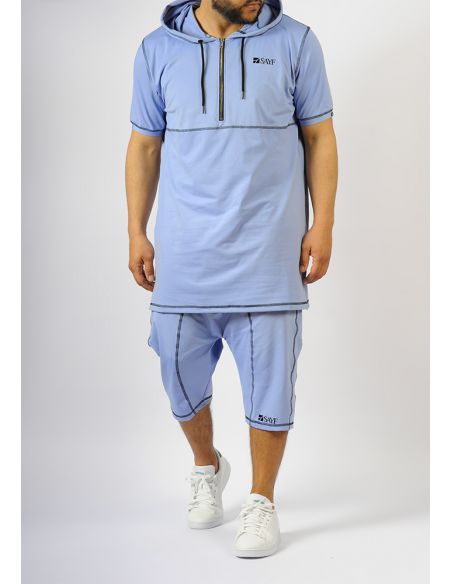 Ensemble d'été SAYF décennie (bleu ciel)