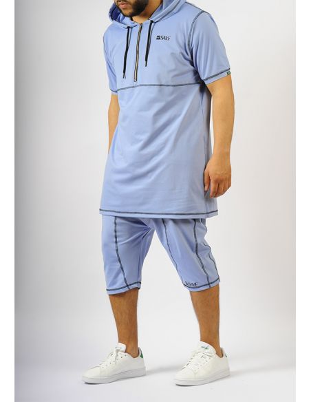 Ensemble d'été SAYF décennie (bleu ciel)