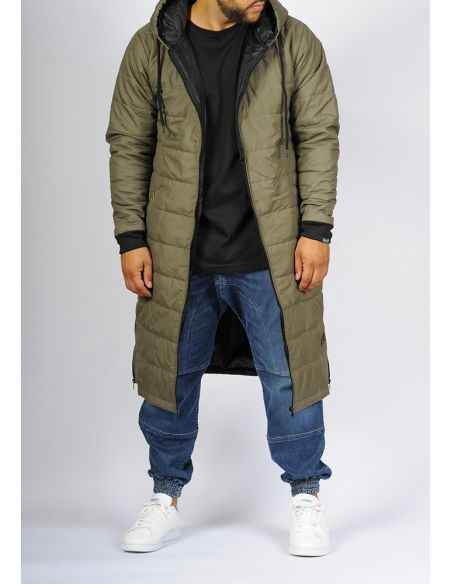 Doudoune extra-longue SAYF (kaki)