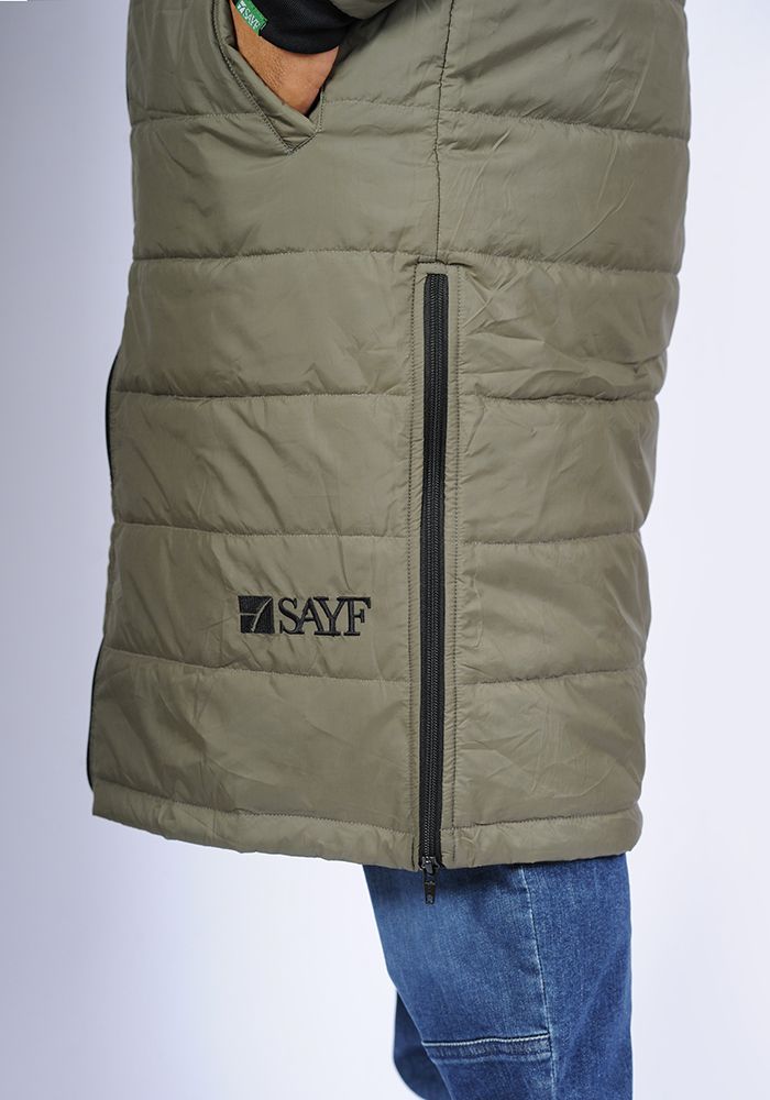 Doudoune extra-longue SAYF (kaki) Doudoune extra-longue SAYF (kaki)