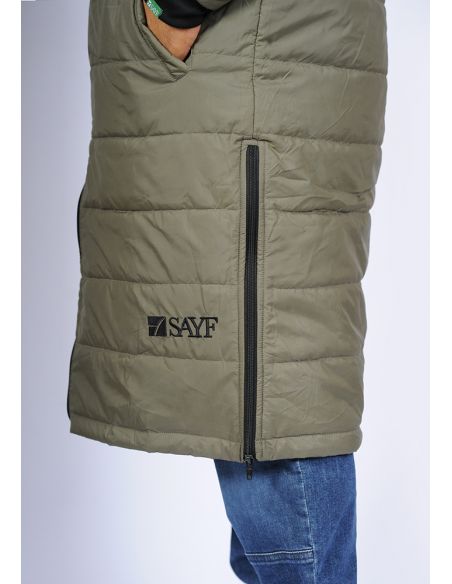 Doudoune extra-longue SAYF (kaki)