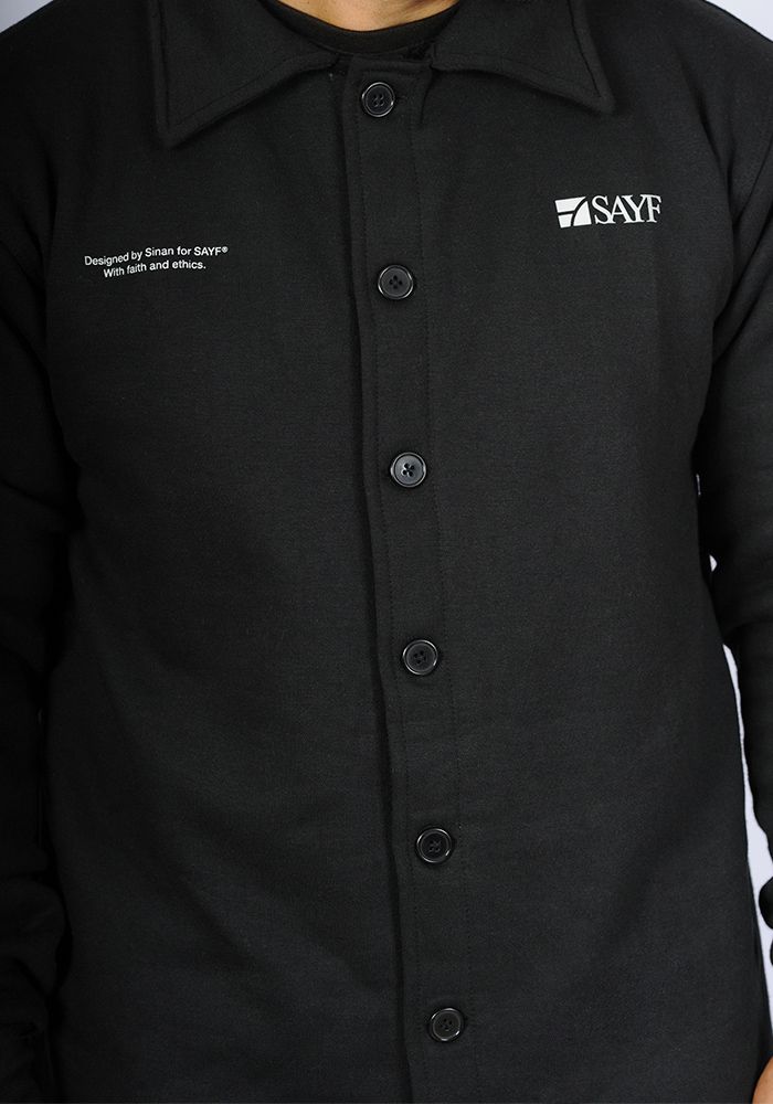 mid-length jogging shirt SAYF (black)