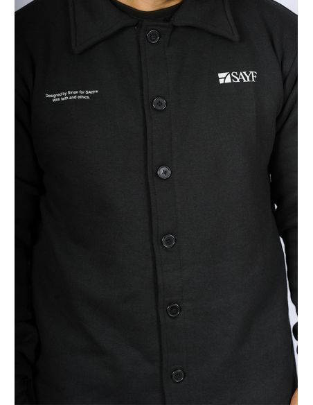 mid-length jogging shirt SAYF (black)