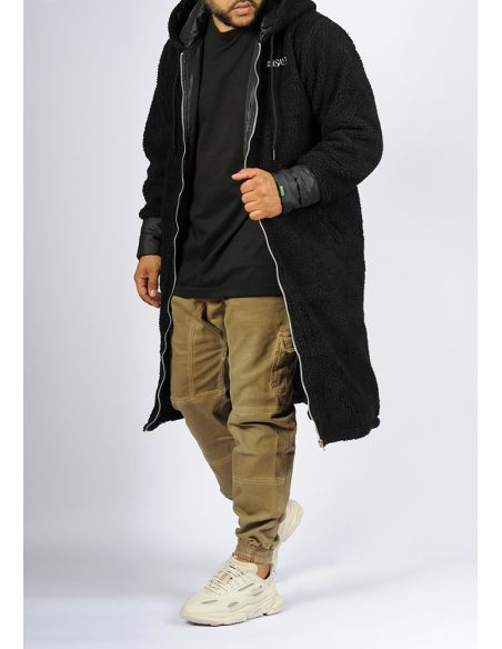 Veste moutonnée extra-longue SAYF