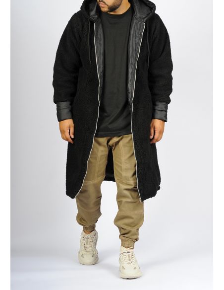Veste moutonnée extra-longue SAYF