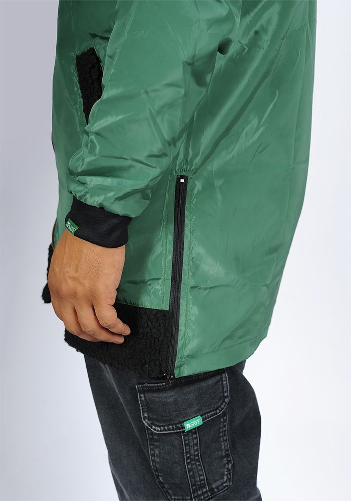 Bi-material K-way SAYF ( Green, Black )