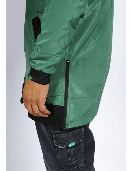 Bi-material K-way SAYF ( Green, Black )