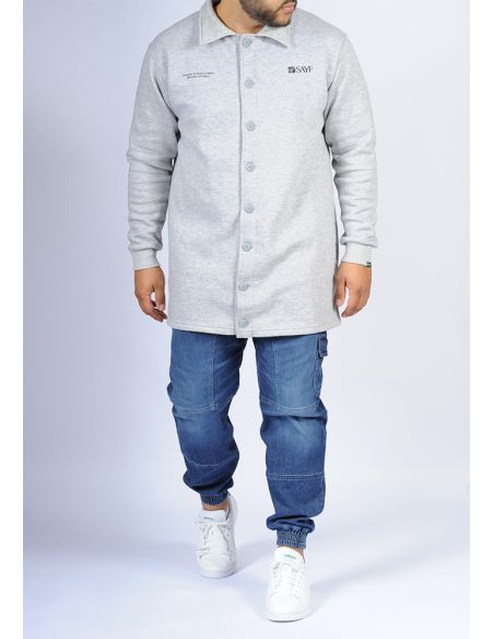 mid-length jogging shirt SAYF (heather grey)