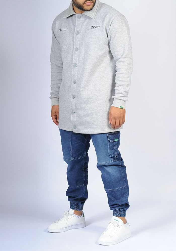 mid-length jogging shirt SAYF (heather grey)