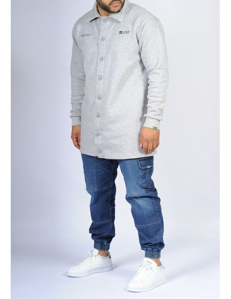 mid-length jogging shirt SAYF (heather grey)