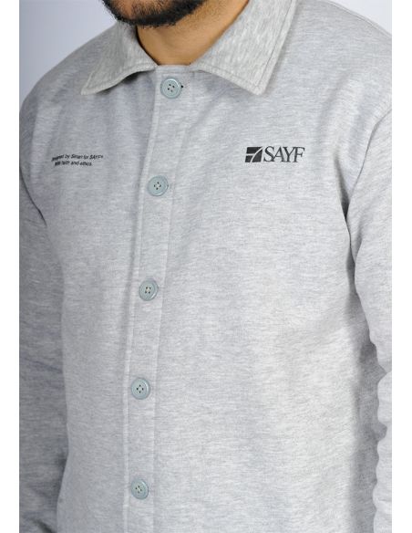 mid-length jogging shirt SAYF (heather grey)