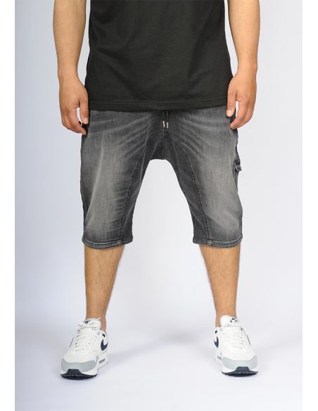 Sarouel bermuda SAYF dark denim