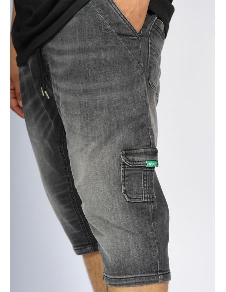 Sarouel bermuda SAYF dark denim