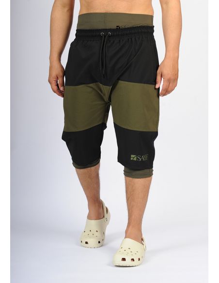 Sarouel de bain SAYF (noir kaki)