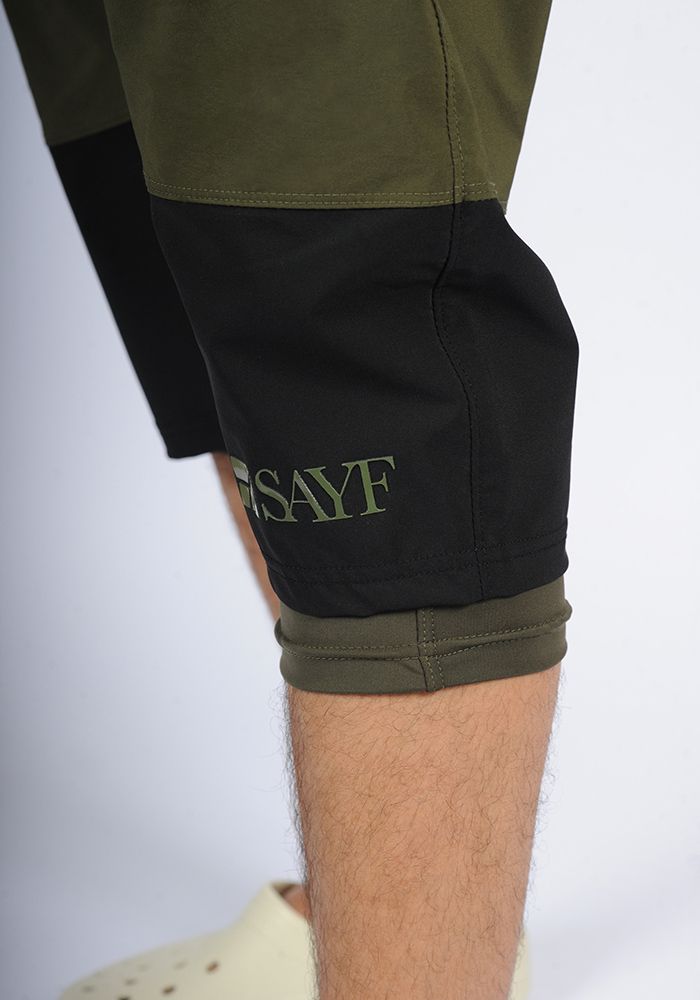 Sarouel de bain SAYF (noir kaki)