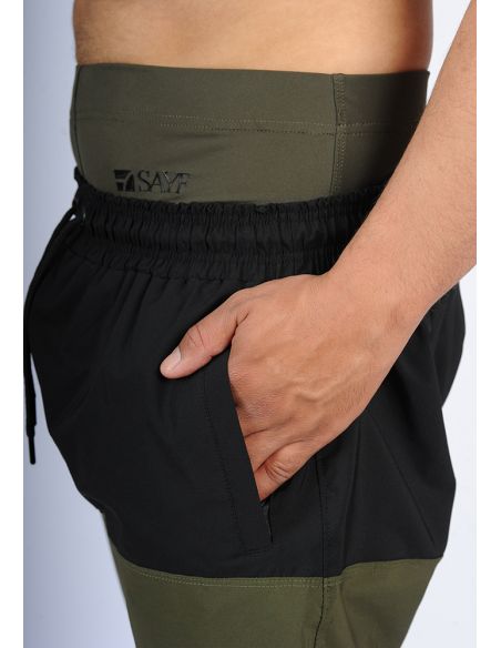 Sarouel de bain SAYF (noir kaki)