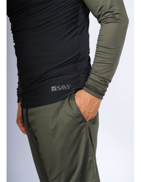 Ensemble baignade et sport 3 pièces (noir kaki)