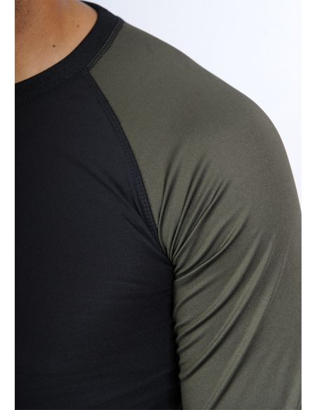 Ensemble baignade et sport 3 pièces (noir kaki)