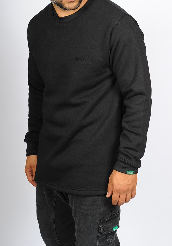 Sweat mi-long SAYF casual (noir)