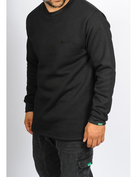 Sweat mi-long SAYF casual (noir)