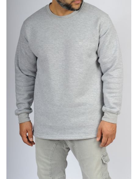 Sweat mi-long SAYF casual (gris)