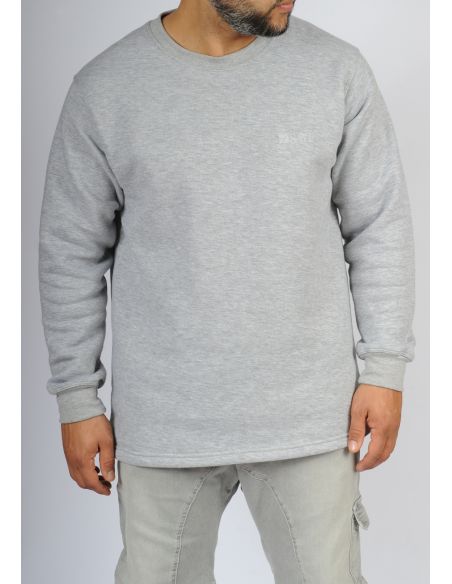 Sweat mi-long SAYF casual (gris)