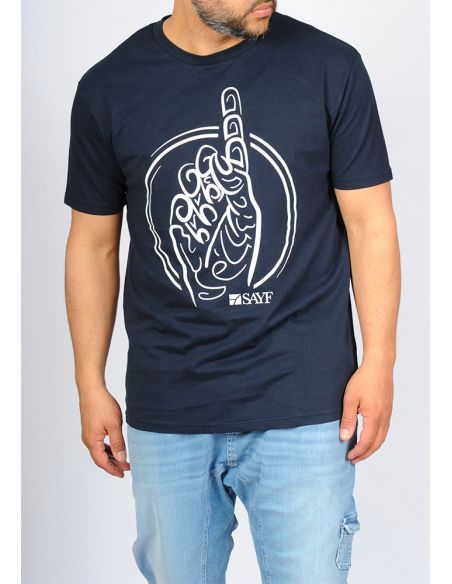 T-shirt SAYF Calligraphie (marine)