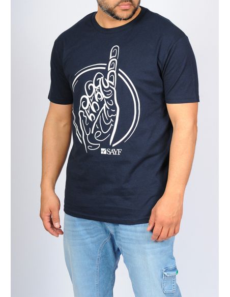 T-shirt SAYF Calligraphie (marine)