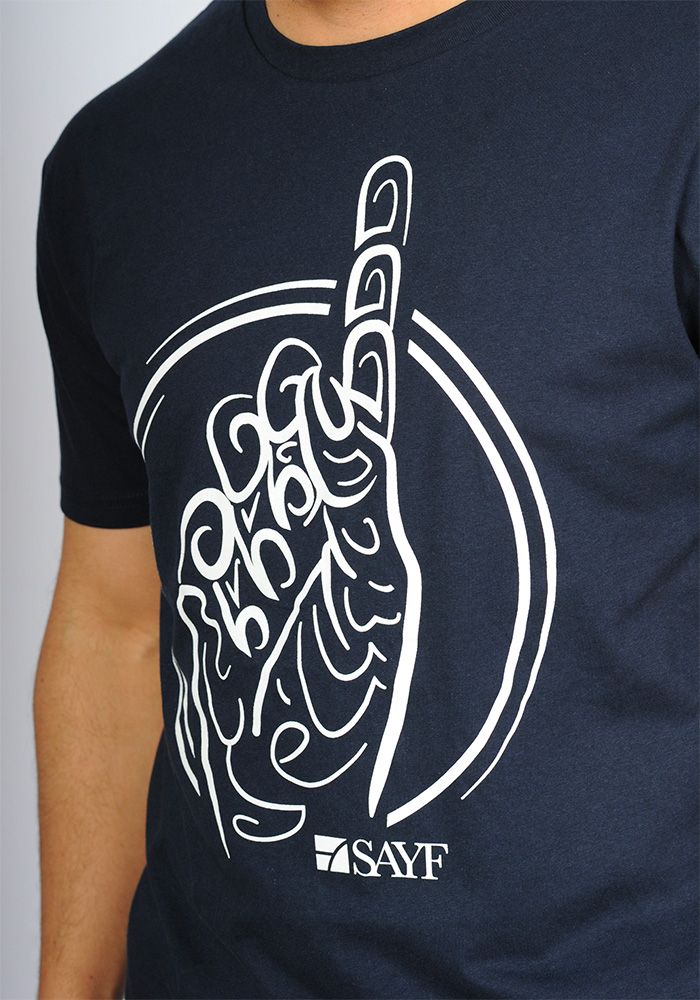 T-shirt SAYF Calligraphie (marine)