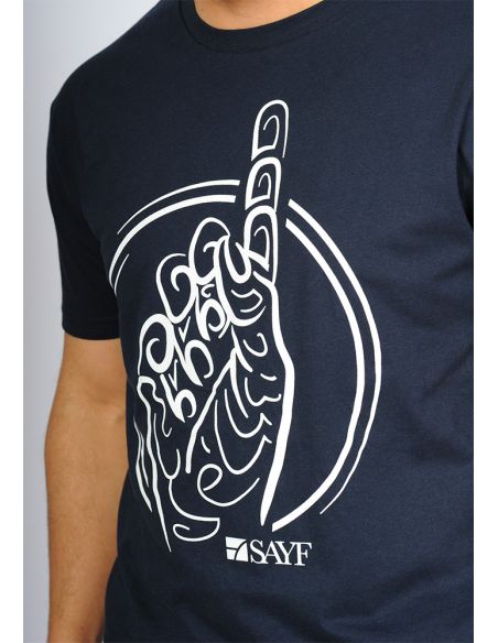 T-shirt SAYF Calligraphie (marine)