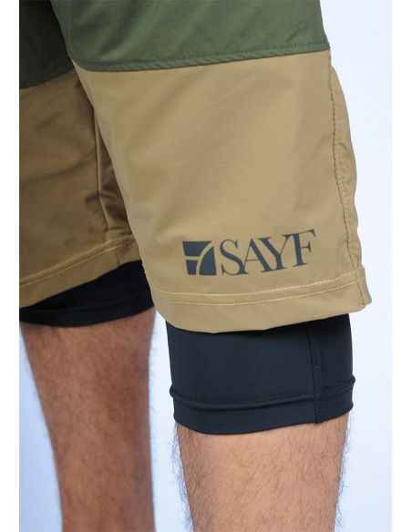 Sarouel de bain SAYF (noir kaki beige)