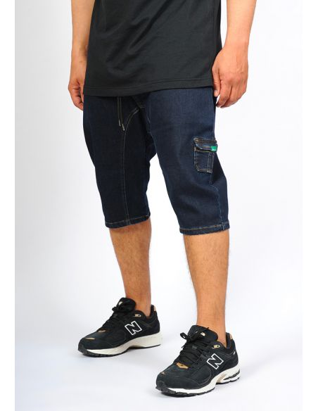 Sarouel bermuda SAYF bleu brut