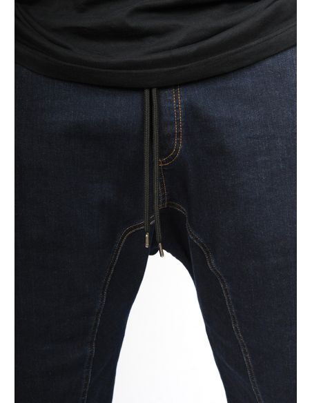 Sarouel bermuda SAYF bleu brut