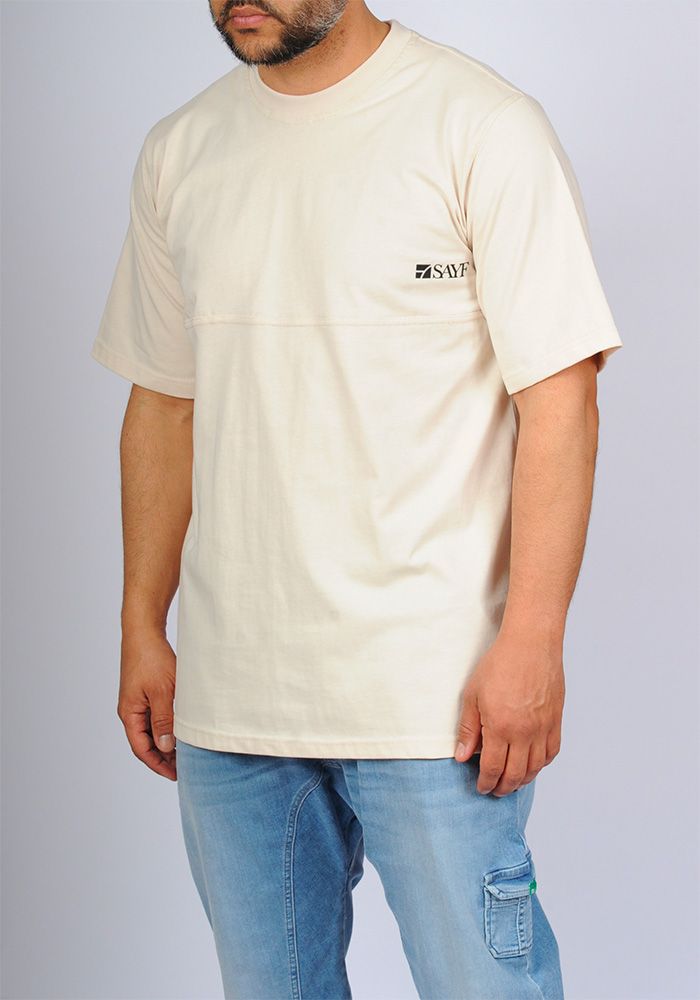 T-shirt mi-long SAYF relax (beige...