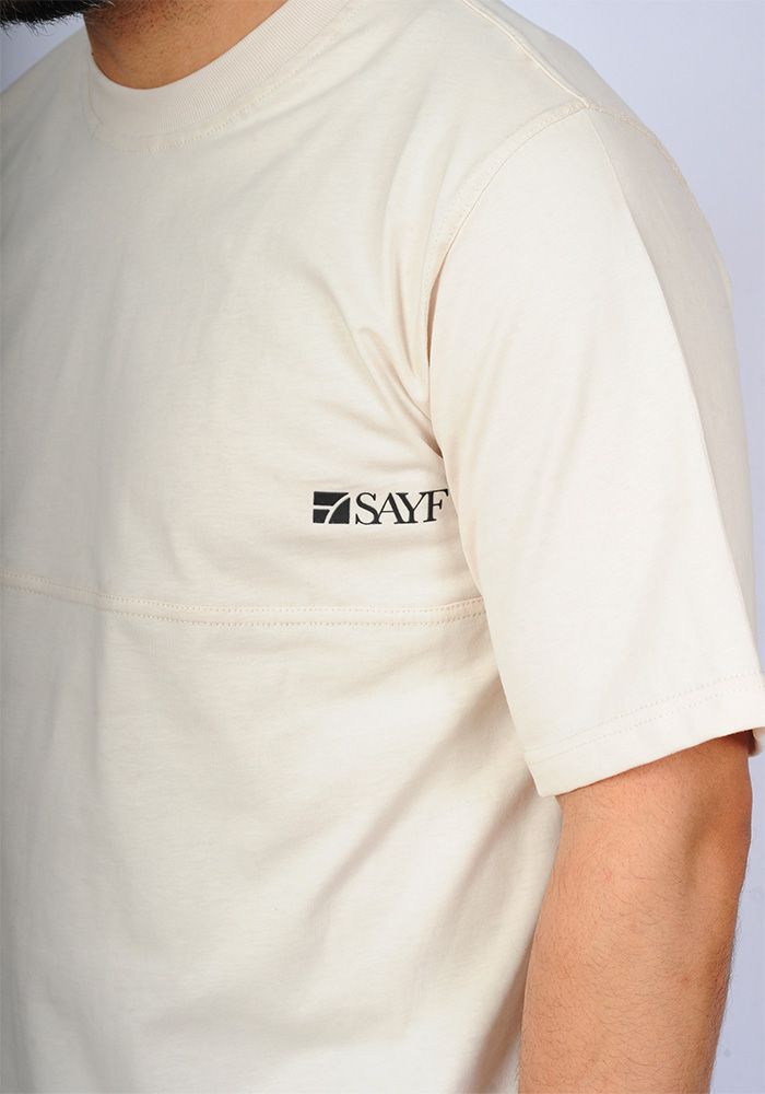 T-shirt mi-long SAYF relax (beige...