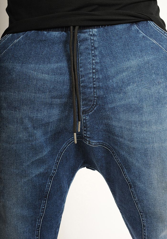 Sarouel short SAYF blue denim'