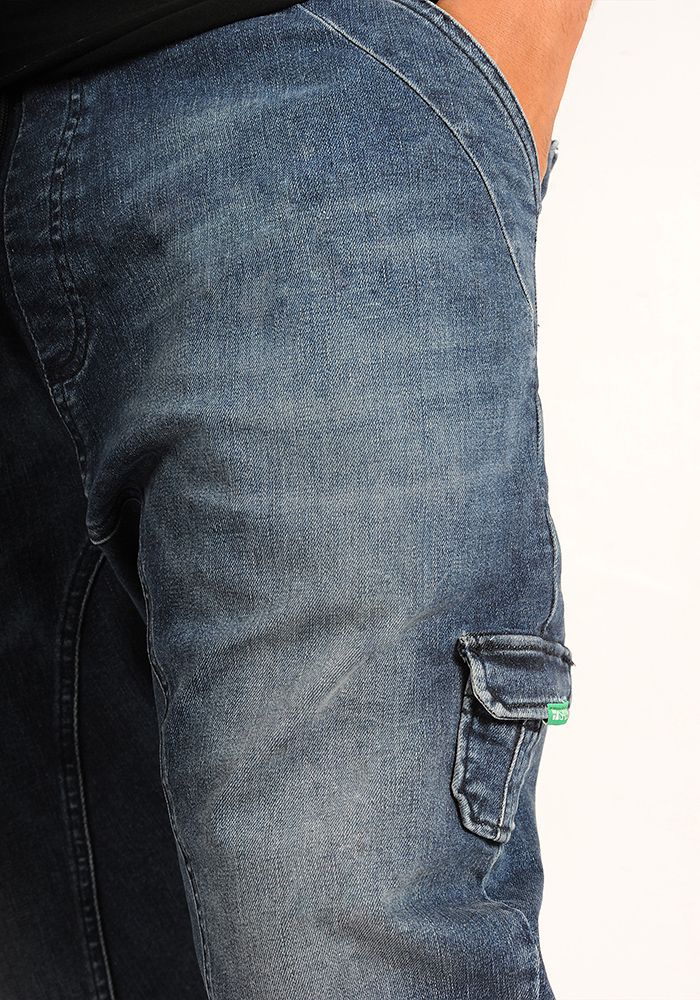 Sarouel short SAYF blue denim'