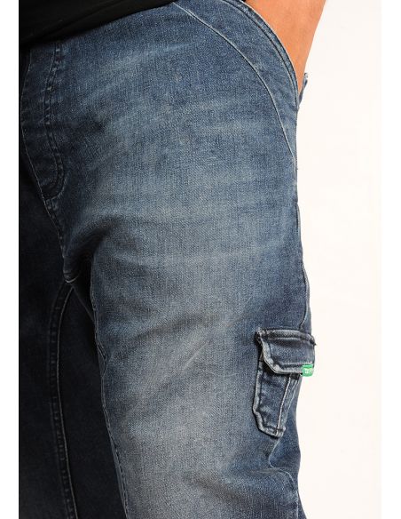 Sarouel short SAYF blue denim'