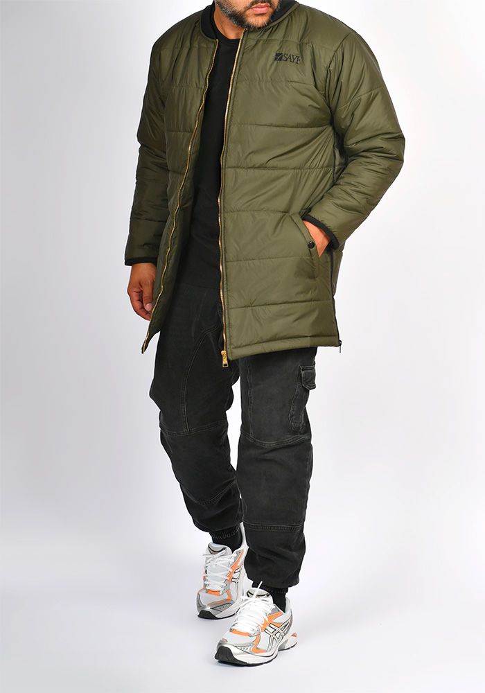 Doudoune mi-longue SAYF easy (kaki)