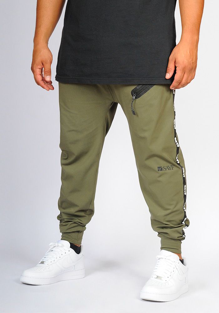 Sarouel jogg-lycra SAYF (kaki)
