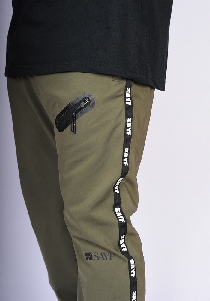 Sarouel jogg-lycra SAYF (kaki)